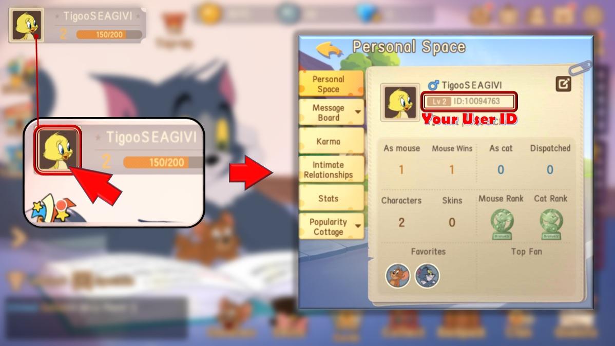 如何找到湯姆與傑瑞追逐使用者 ID