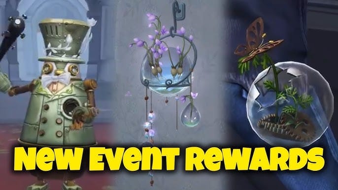 Identity V special event interface displaying event rewards and promotional content