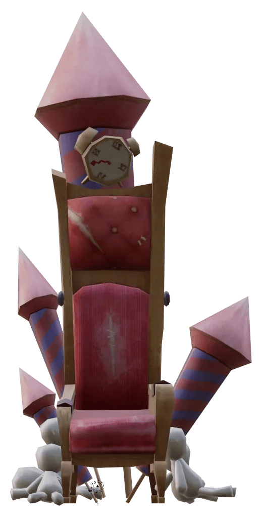 Identity V Rocket Chair with survivor and countdown timer showing elimination process