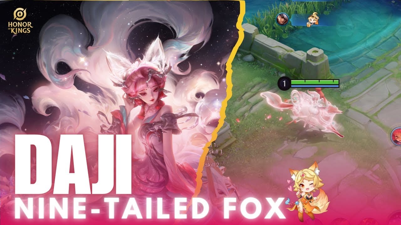 王者荣耀中妲己法师英雄在中路爆发