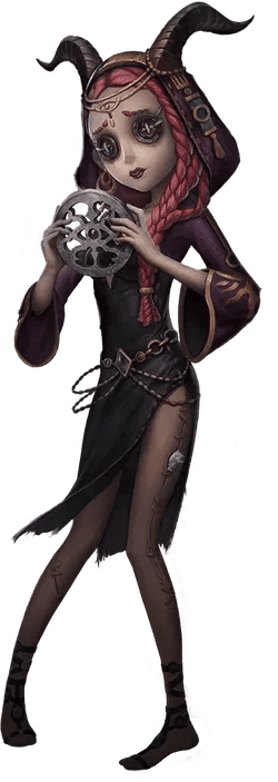 Identity V characters Priestess and Seer using abilities for anti-camp distraction