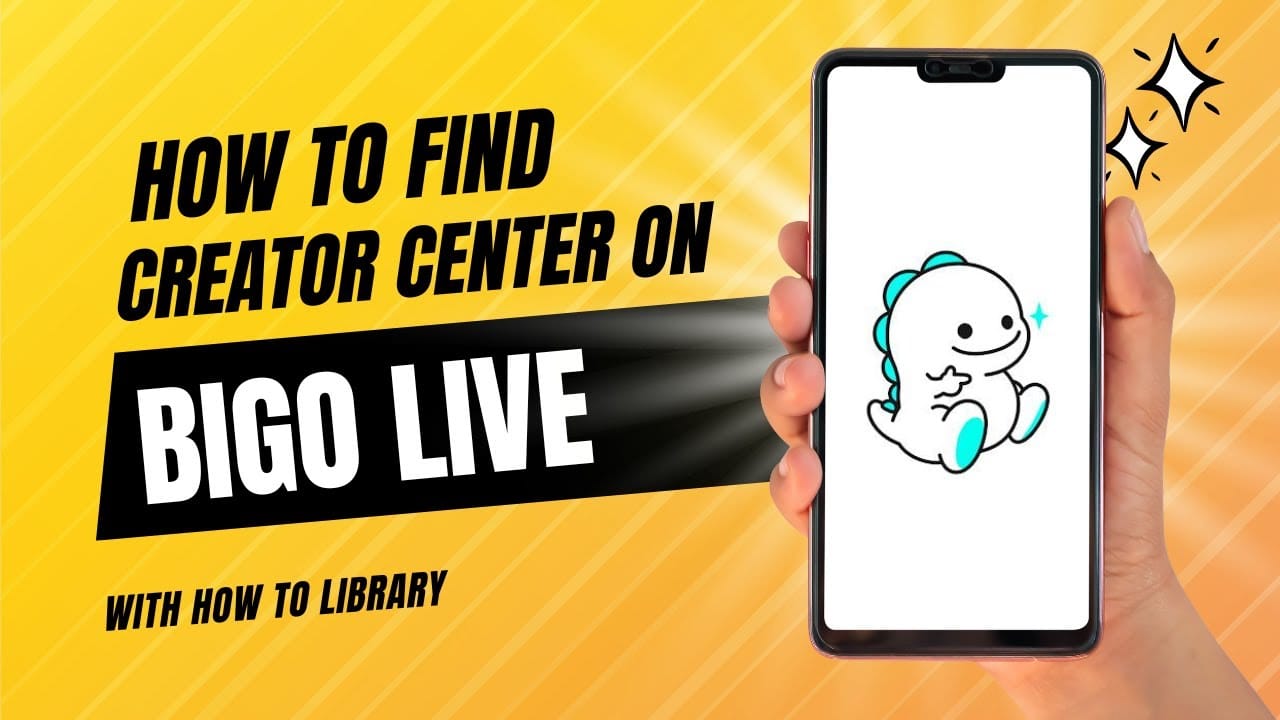 Bigo Live 应用界面显示创作者中心，用于公会申请设置