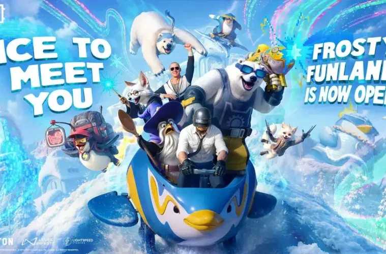 PUBG Mobile NPCs Ninja Penguin and Polar Bear in Frosty Funland
