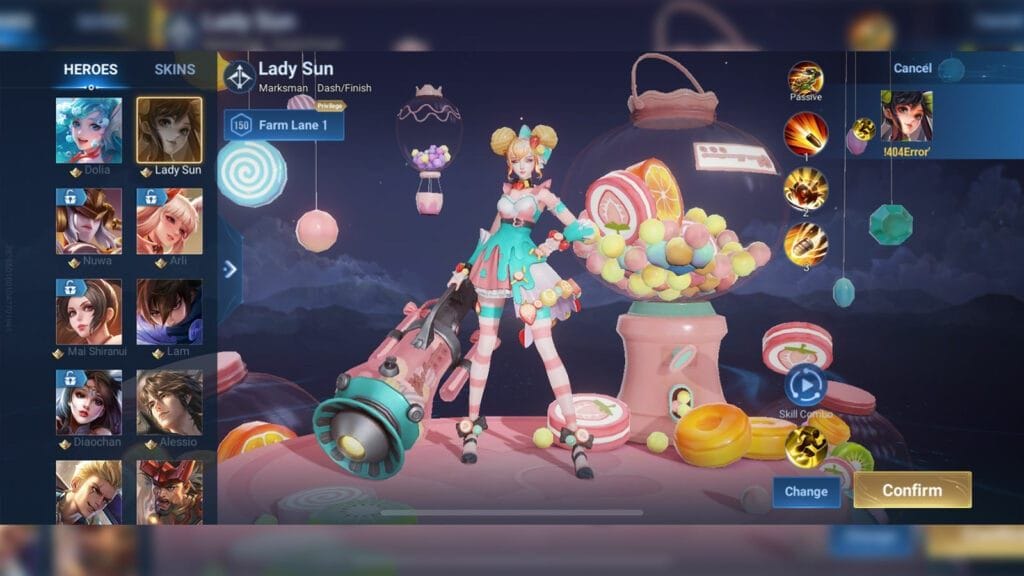 Interface de la boutique en jeu de Honor of Kings