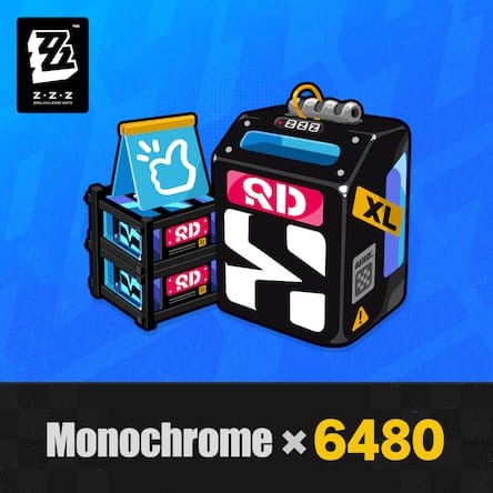 Interface des packs de rechargement d'Encre Monochrome en jeu de Zenless Zone Zero