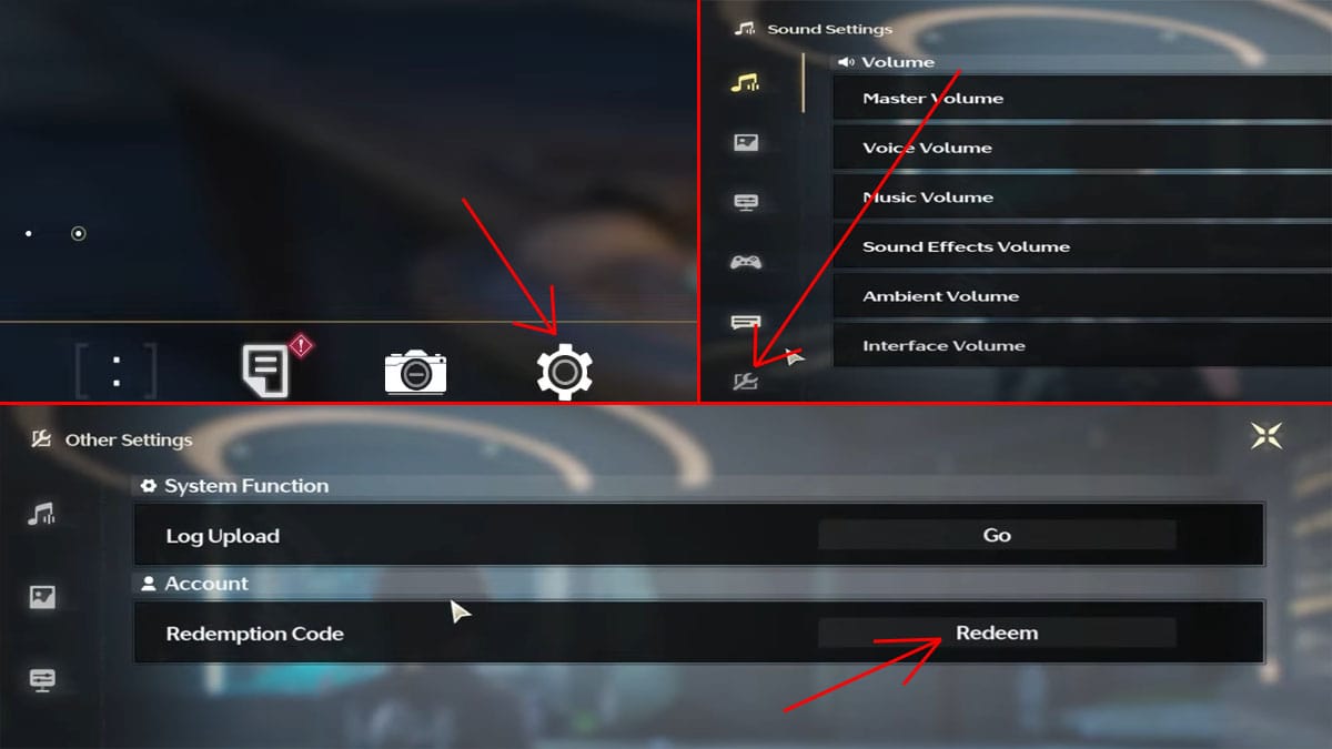 Guide du menu de code de rachat Wuthering Waves