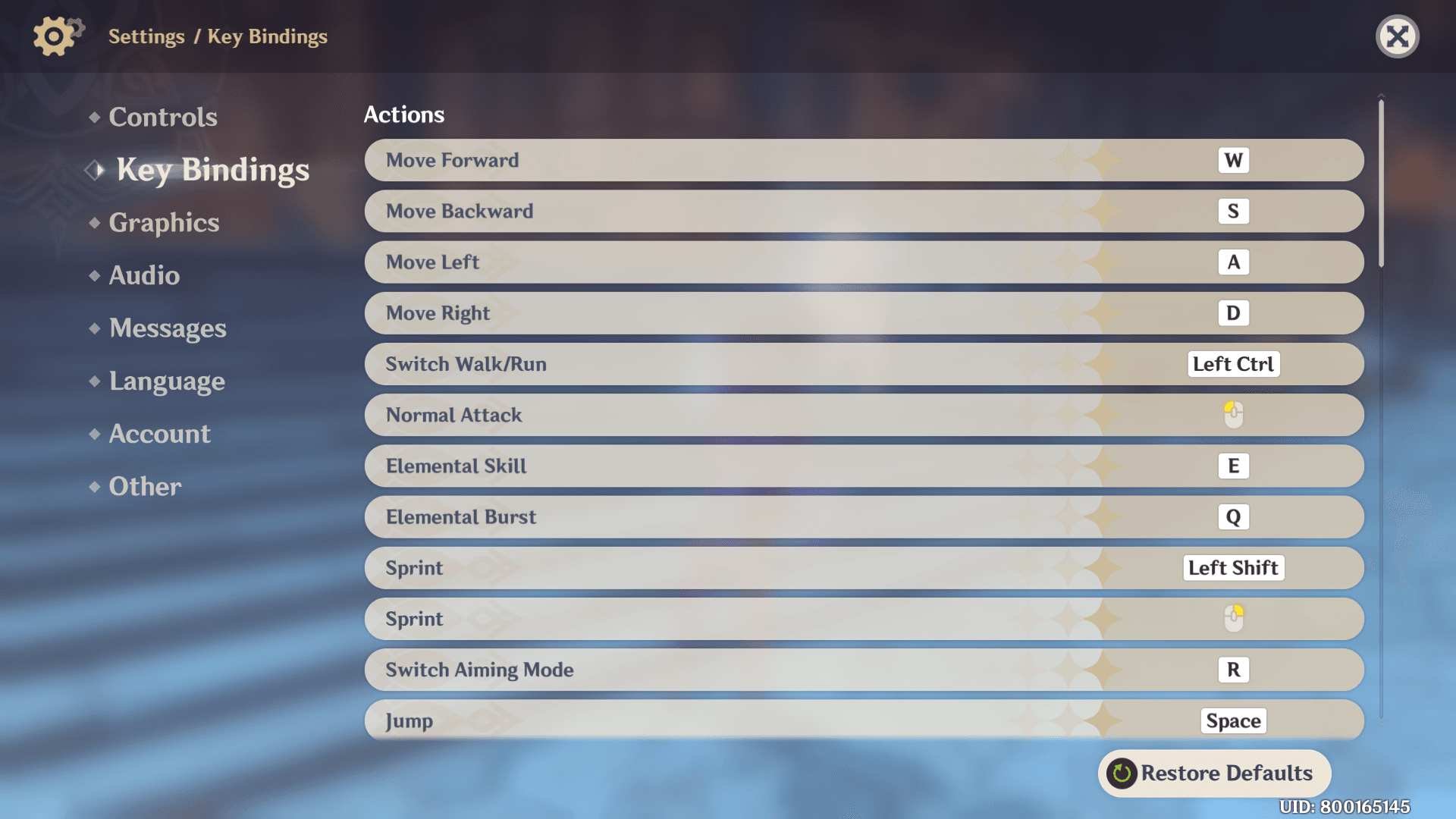 Guide étape par étape pour lier un compte Genshin Impact dans les paramètres du Menu Paimon