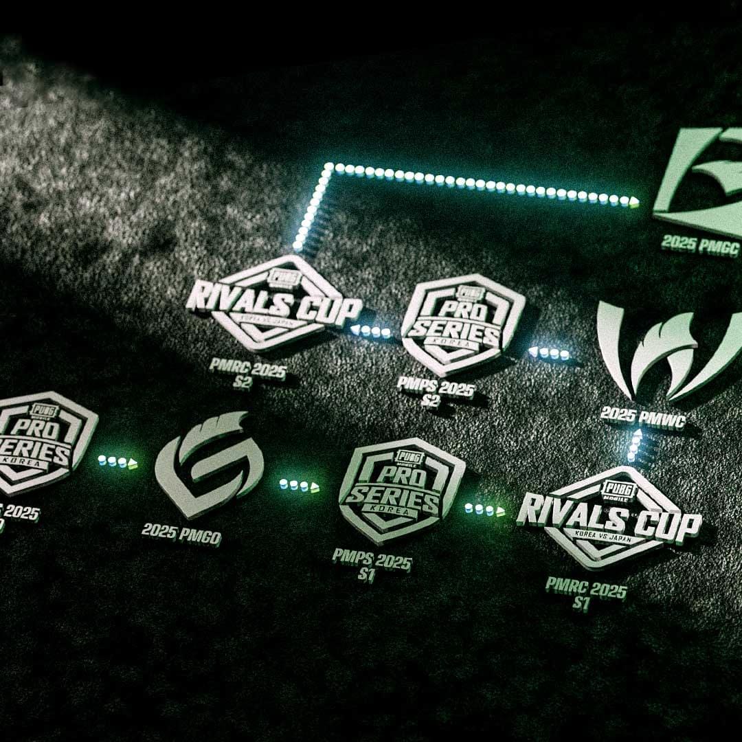 Logos des meilleures équipes coréennes de PUBG Mobile : Dplus, NS RedForce