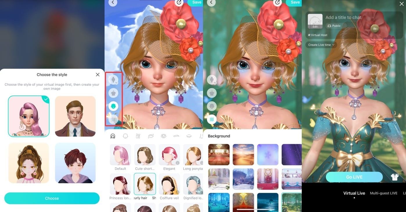 Bigo Live screenshot blending AR filters with in-game HUD for Free Fire streams