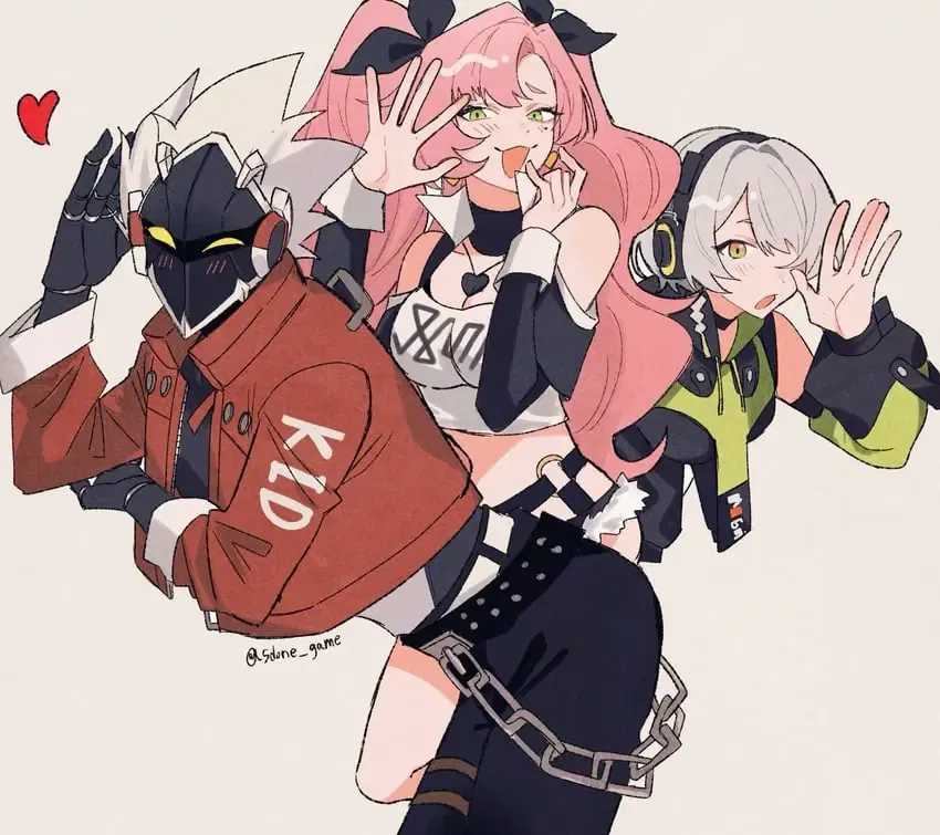 Zenless Zone Zero F2P starter team characters Billy, Anby, and Nicole