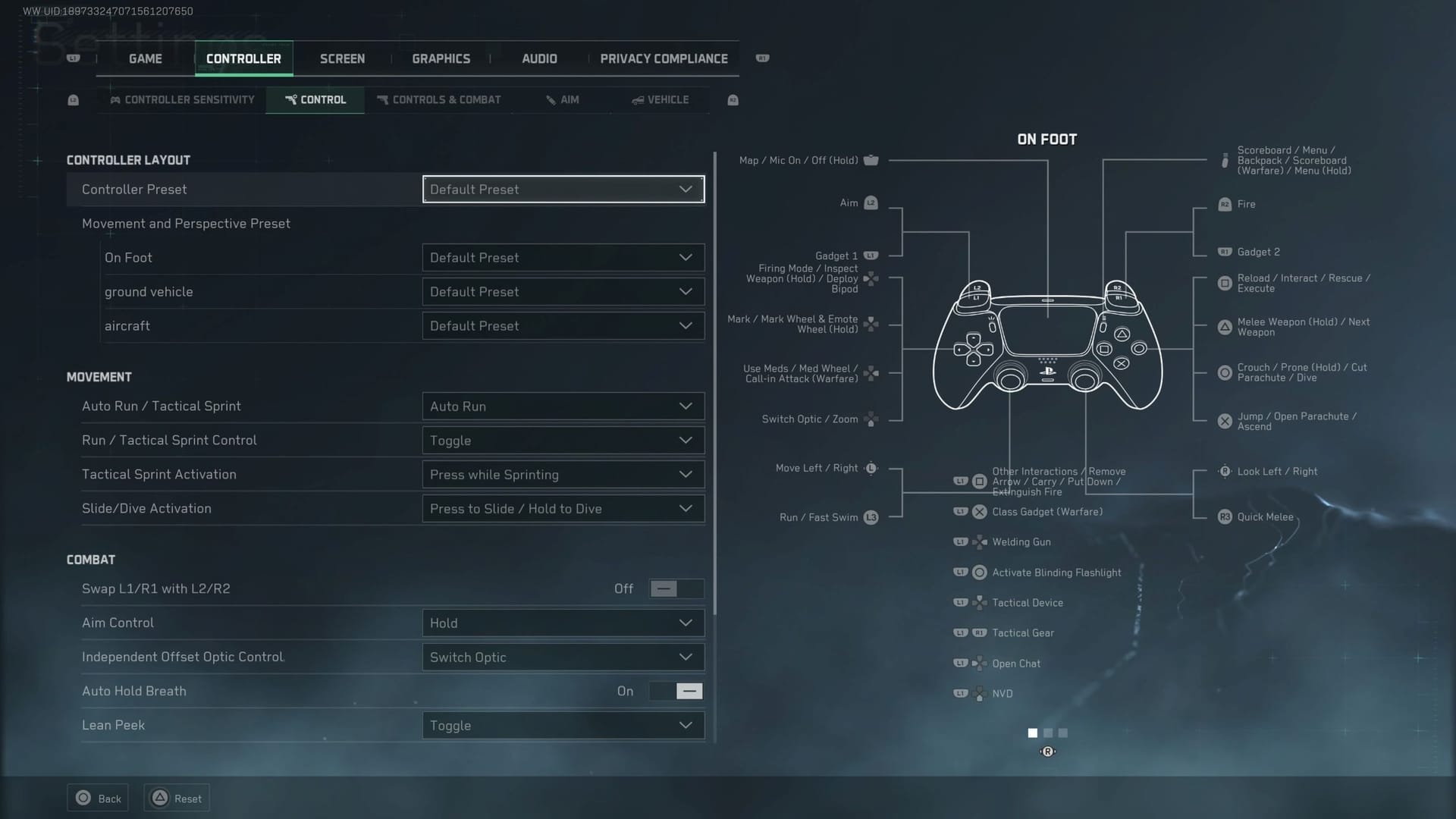 Menu des paramètres graphiques et de performance de Delta Force Hawk Ops