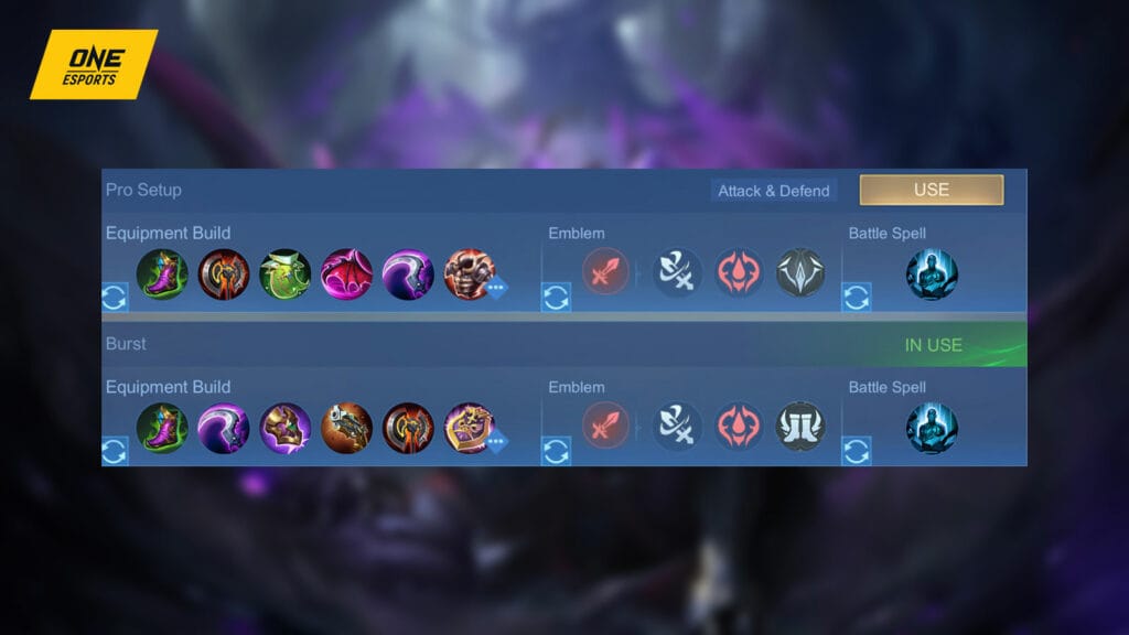 Tank support item build progression in Mobile Legends Bang Bang