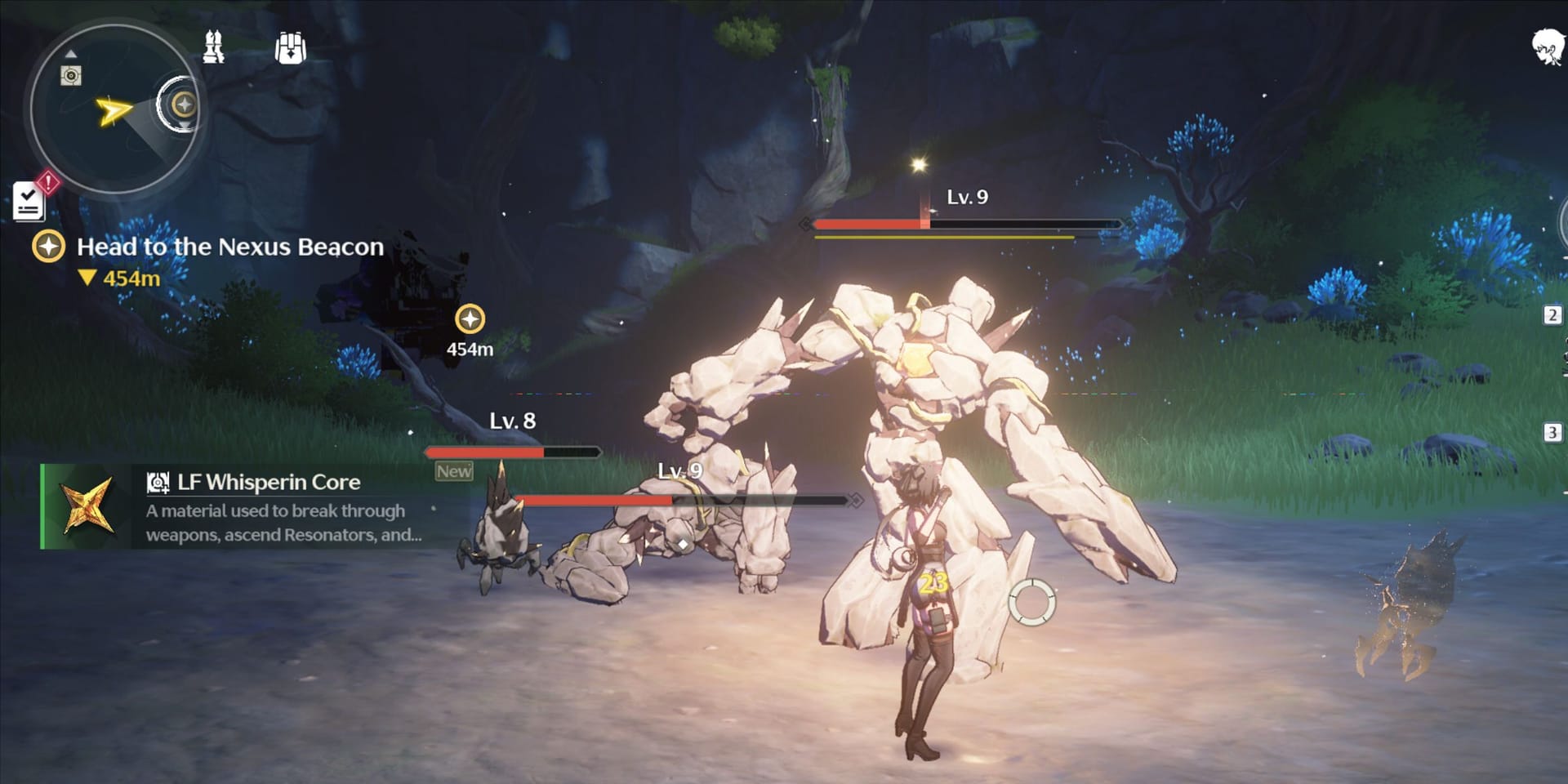 Wuthering Waves बैटल रश इवेंट कॉम्बैट स्क्रीनशॉट