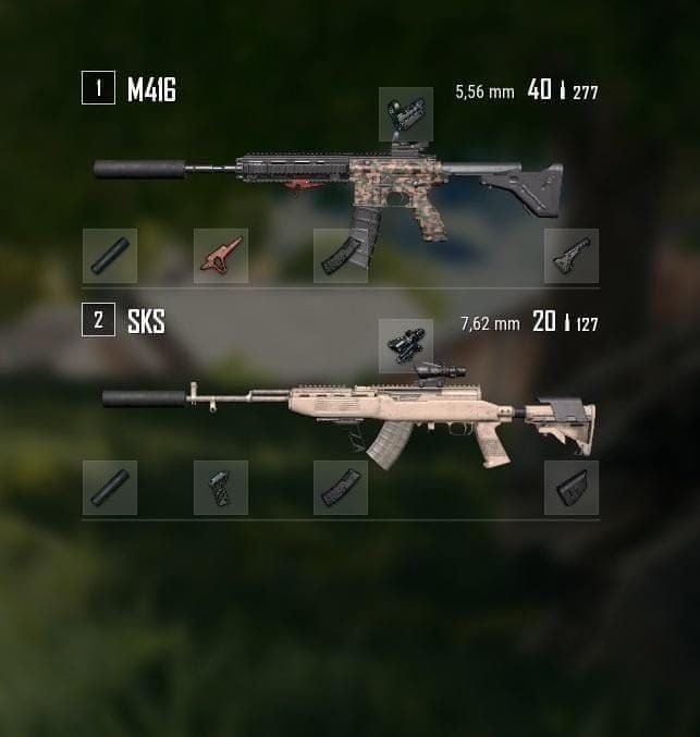 PUBG Mobile perfect loadout with M416 and Kar98k