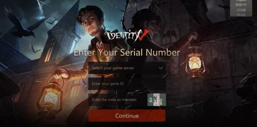 Tangkapan skrin panduan penebusan kod Identity V