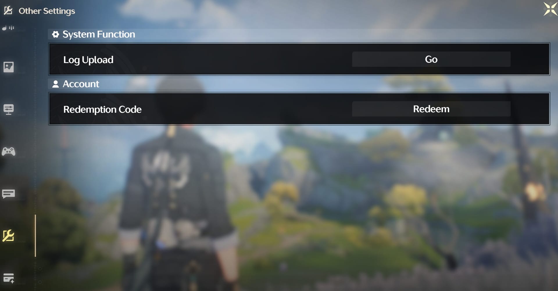 सेटिंग्स मेनू के माध्यम से वूथरिंग वेव्स में कोड रिडीम करने के लिए गाइड