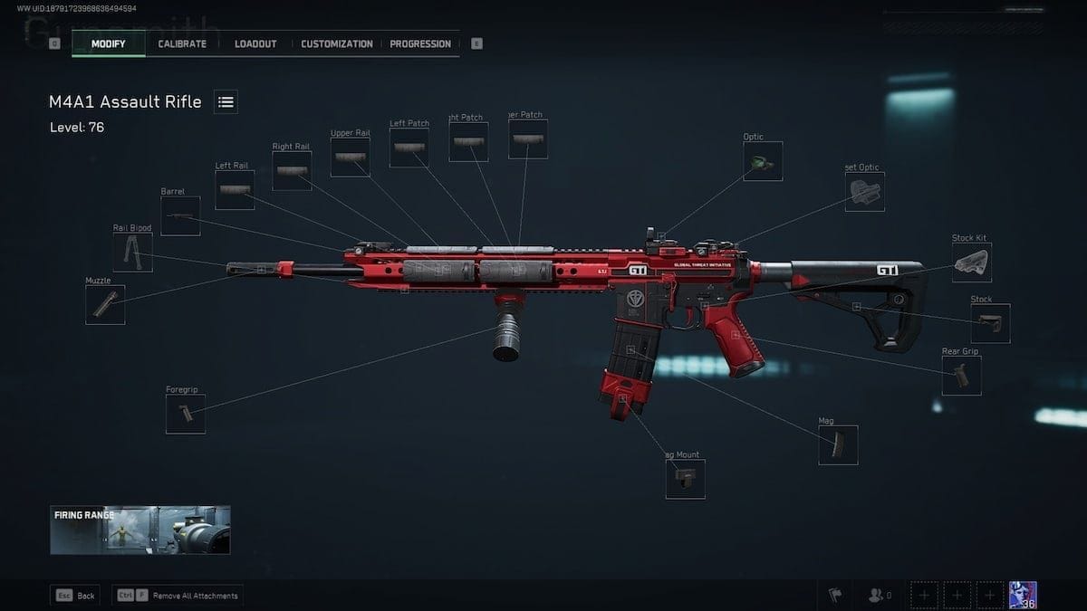 三角洲部隊 M4A1 主流配件介面