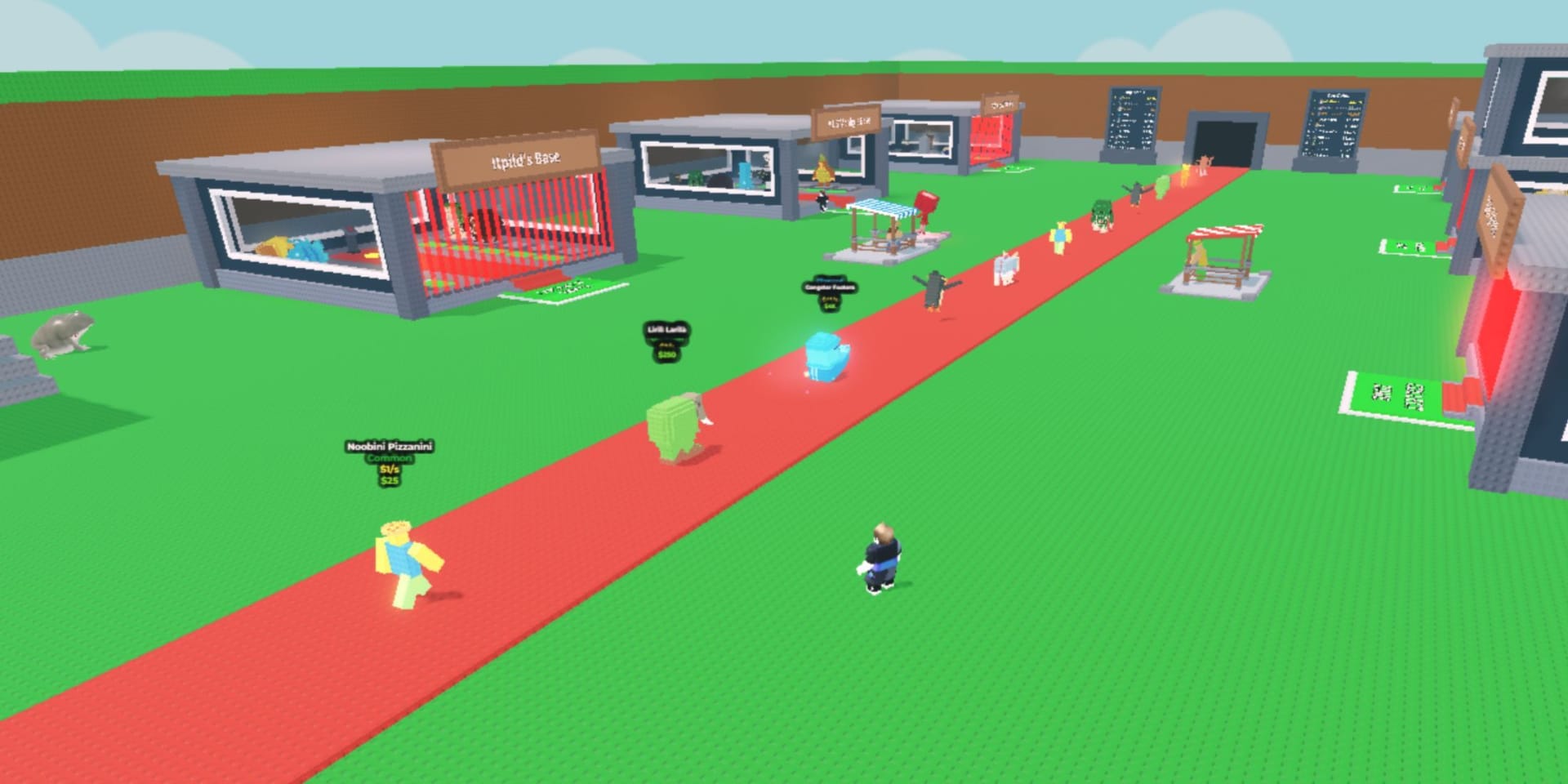 Steal a Brainrot 中各種秘密腦腐的螢幕截圖,包括第一級和第二級範例