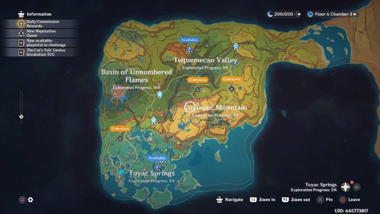 原神納塔地區地圖用於探索