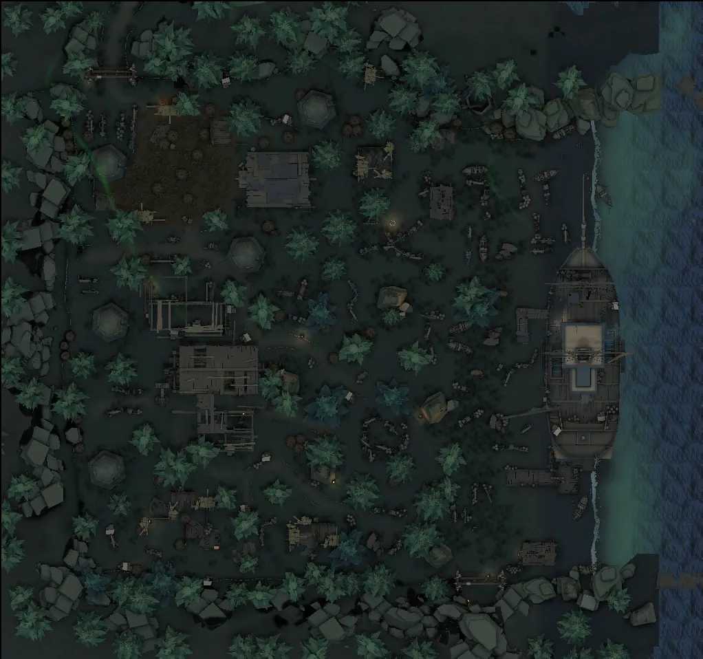 Identity V Lakeside Village and Red Church maps