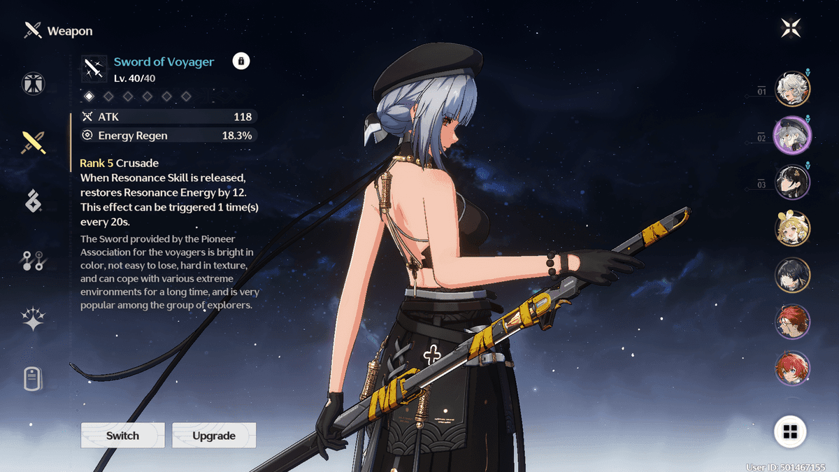 Top F2P weapons for Sanhua in Wuthering Waves: Emerald of Genesis, Overture