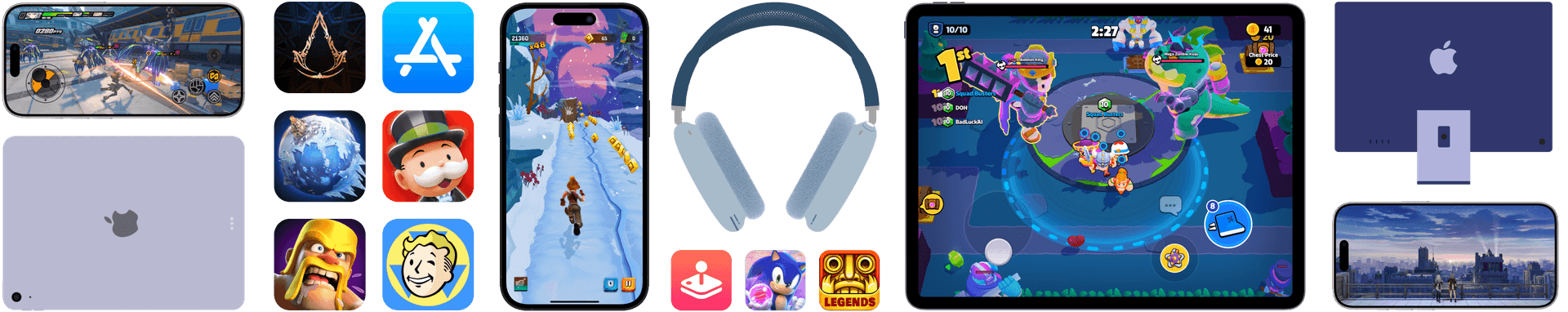 Apple 禮品卡在 Apple Arcade 遊戲中使用的截圖