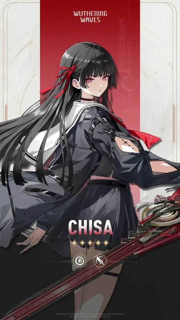 Wuthering Waves Chisa 5-star Havoc resonator artwork