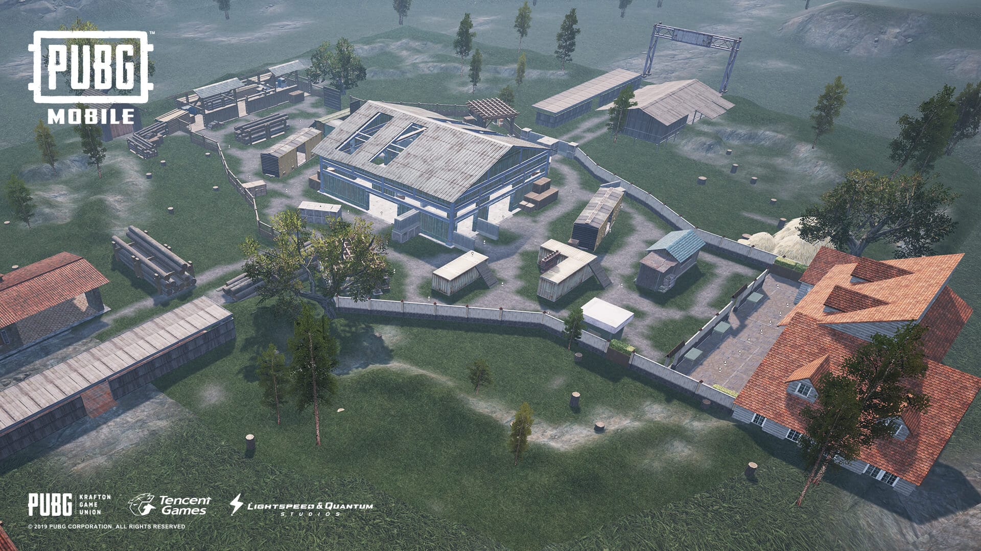 PUBG Mobile团队竞技模式地图,用于亲密度积累