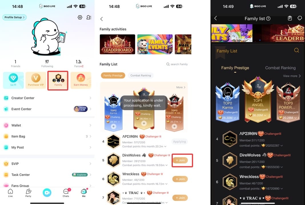 创建 Bigo Live 家族指南