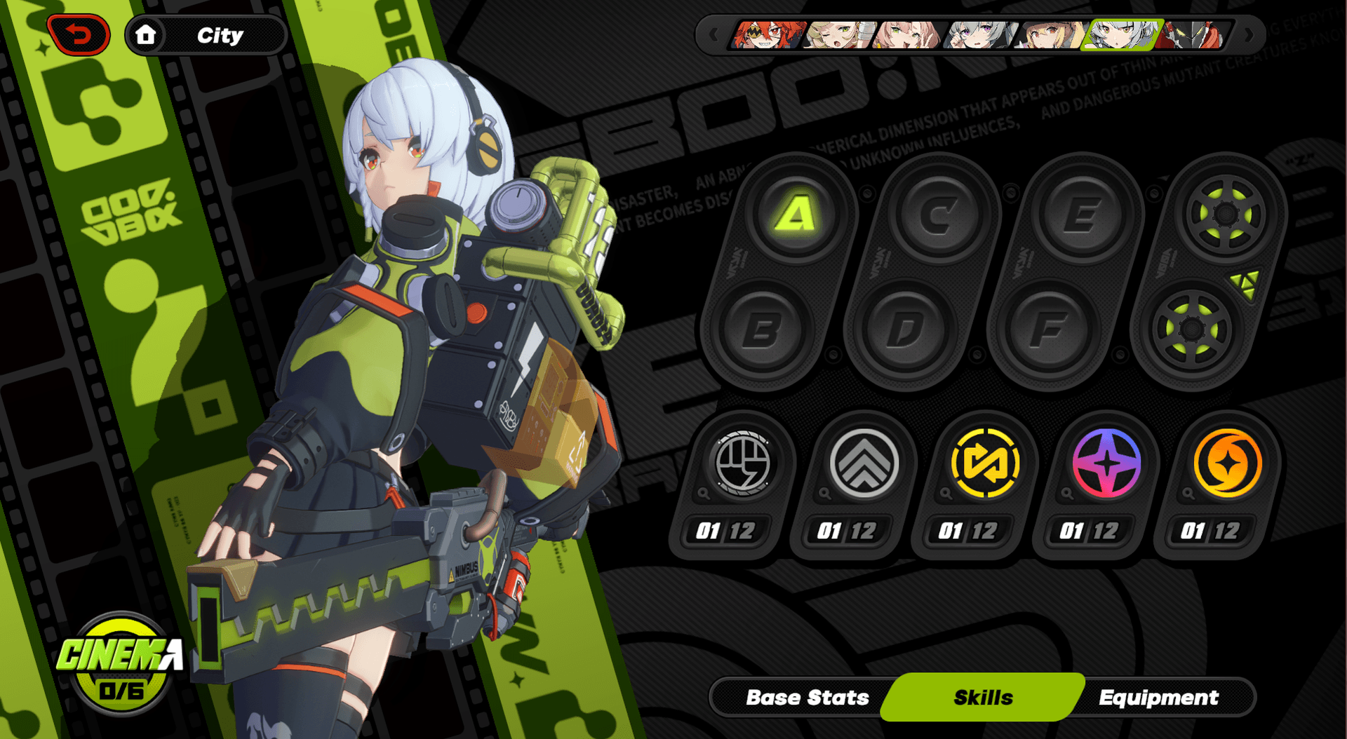 《绝区零》空洞零区战斗挑战截图，展示了怪异女孩