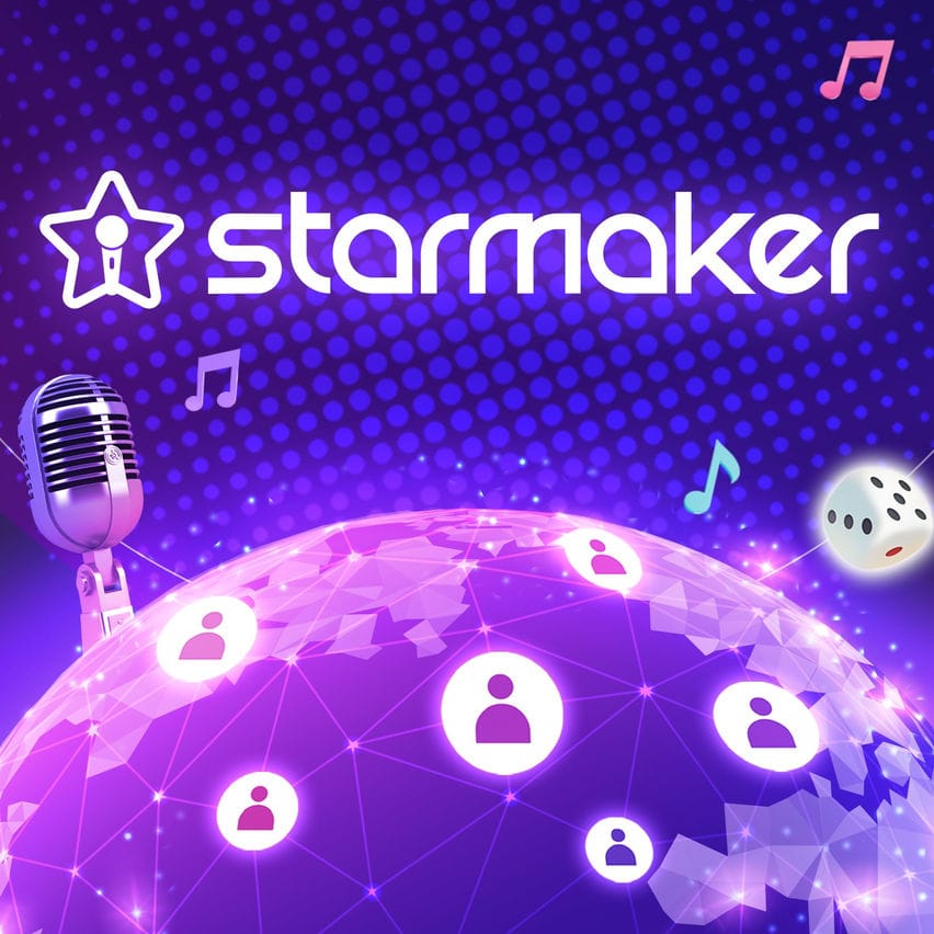 显示正在进行比赛的 StarMaker 游戏模式截图