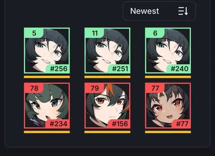 《绝区零》信号搜索历史界面，显示抽卡次数和频道