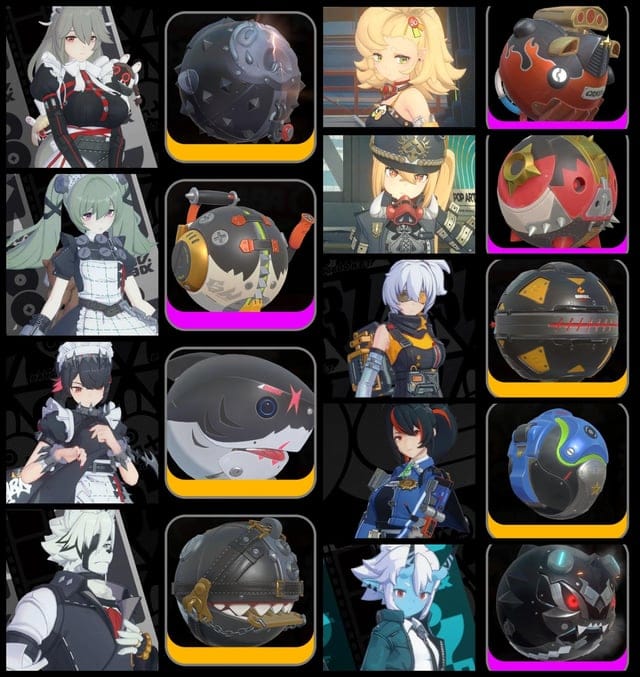 绝区零代理人丽娜、露西、妮可及推荐音擎