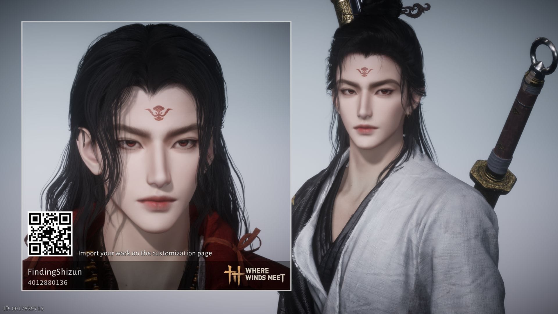 《燕云十六声》约翰·威克男性捏脸预设示例