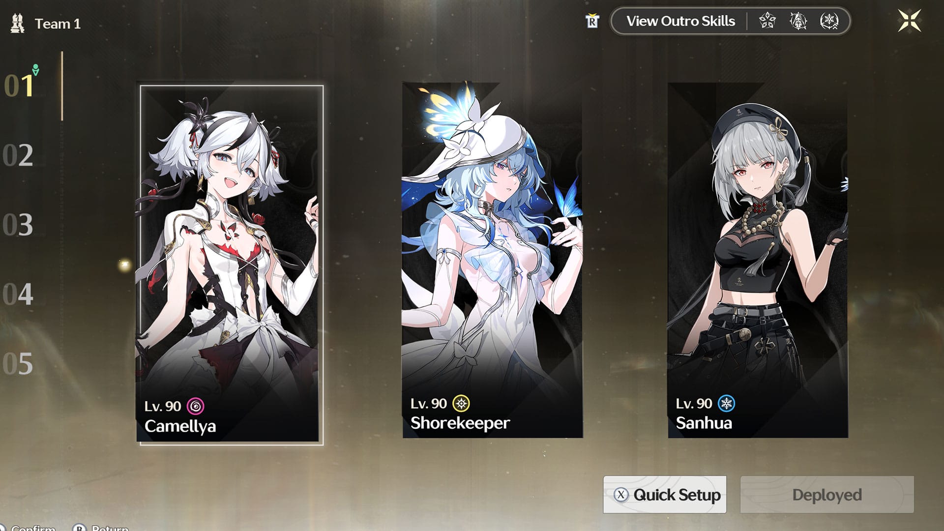 鸣潮 1-2 层推荐阵容：椿四保一