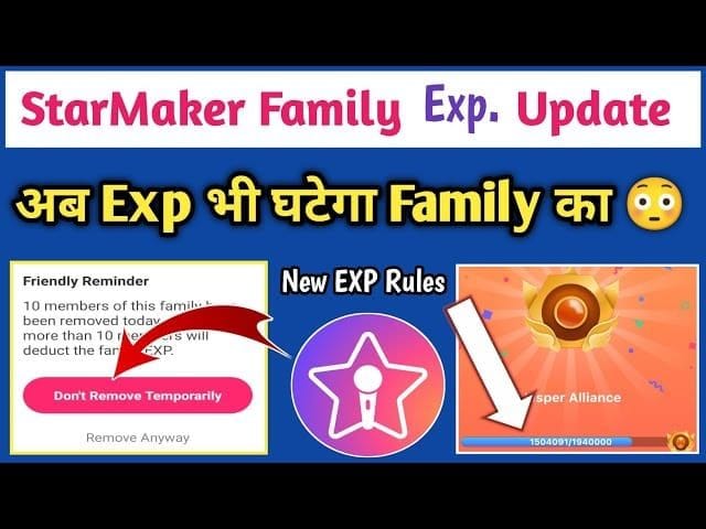 StarMaker 房间等级经验值增长图表