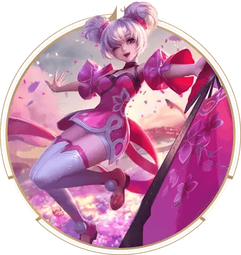 王者荣耀小乔角色图，侧重控制型法师技能展示