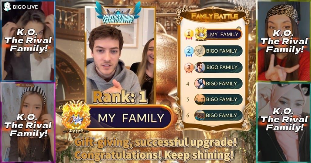 Bigo Live 家族战三级角色护盾设置图表