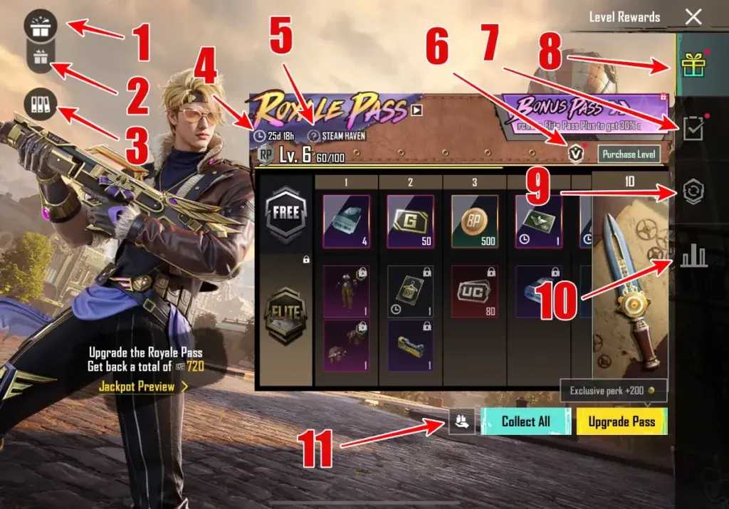 PUBG Mobile 挑战赛奖励领取界面