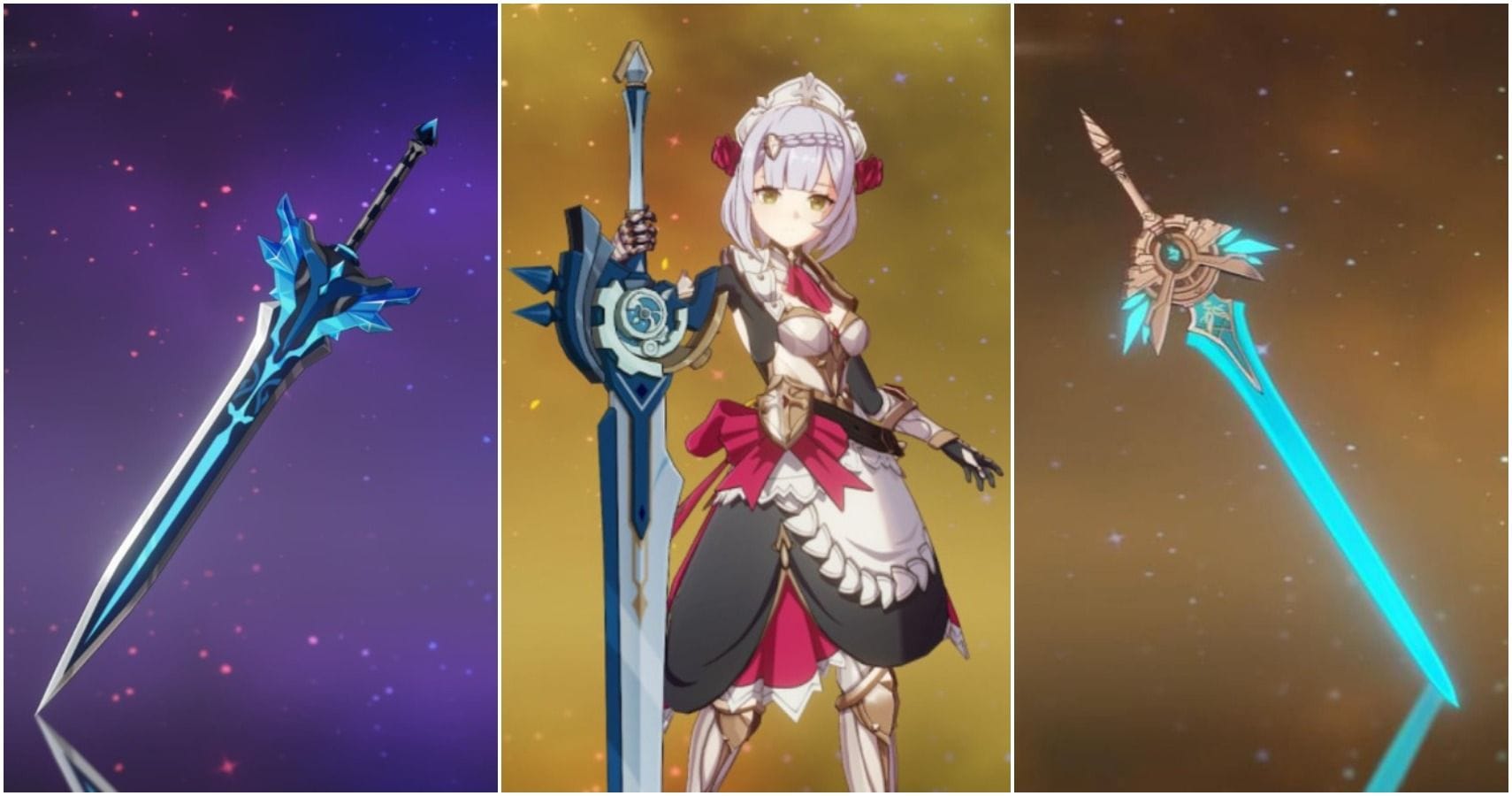 原神法器与双手剑武器对比图表