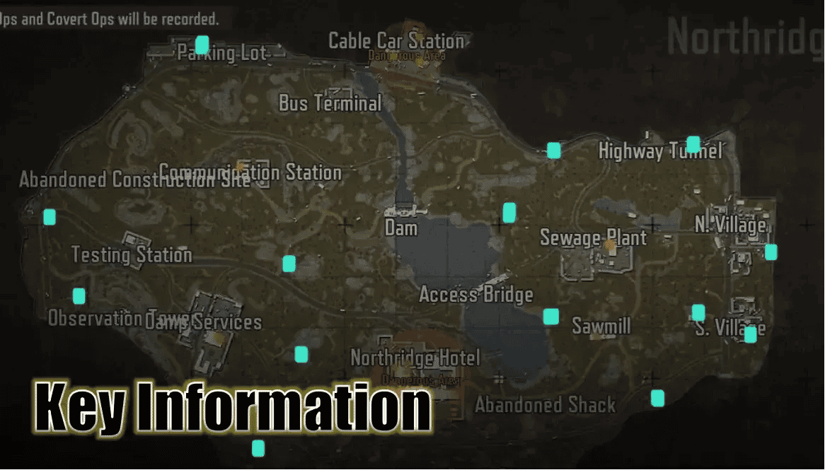 暗区突围地道与加油站资源点地图