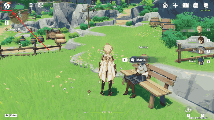 Mac 上流畅的 60 FPS 原神画面