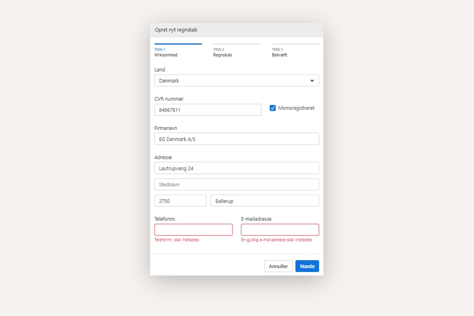 Capture d'écran du processus d'inscription et d'audition de Xena Live Agency