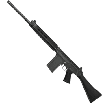 Capture d'écran en jeu de l'arme FAL et de ses accessoires dans Arena Breakout