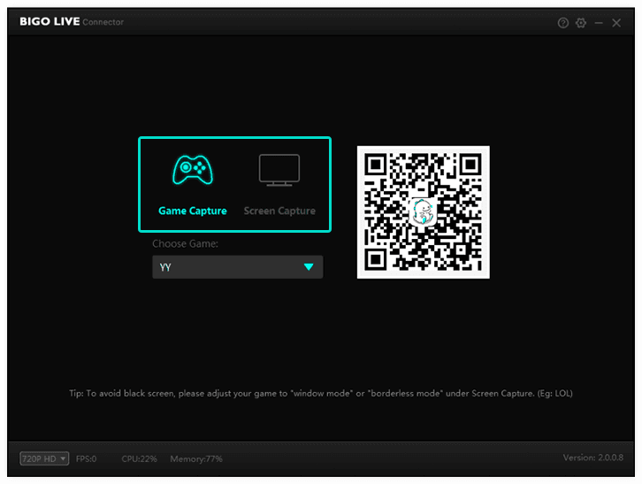 Guide de configuration du premier stream de jeu sur Bigo Live