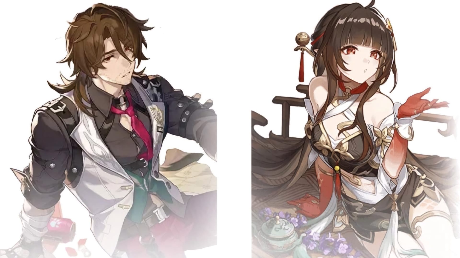 Tableau comparatif des soins entre Lingsha et Gallagher E6 dans Honkai Star Rail