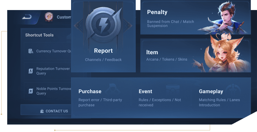 Interface de vérification des ressources et de réparation d'Honor of Kings