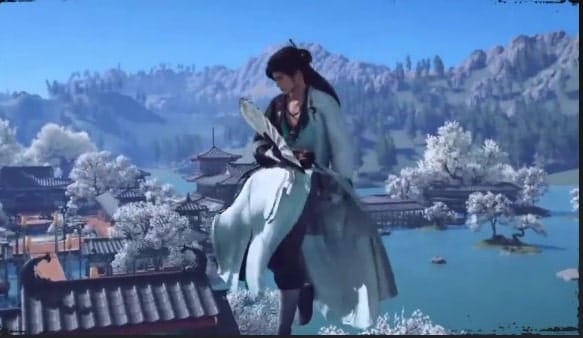 《燕云十六声》折扇滑翔轻功截图