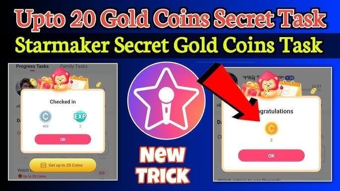 StarMaker: 手机 K 歌使用金币赠送礼物以提升人气的界面