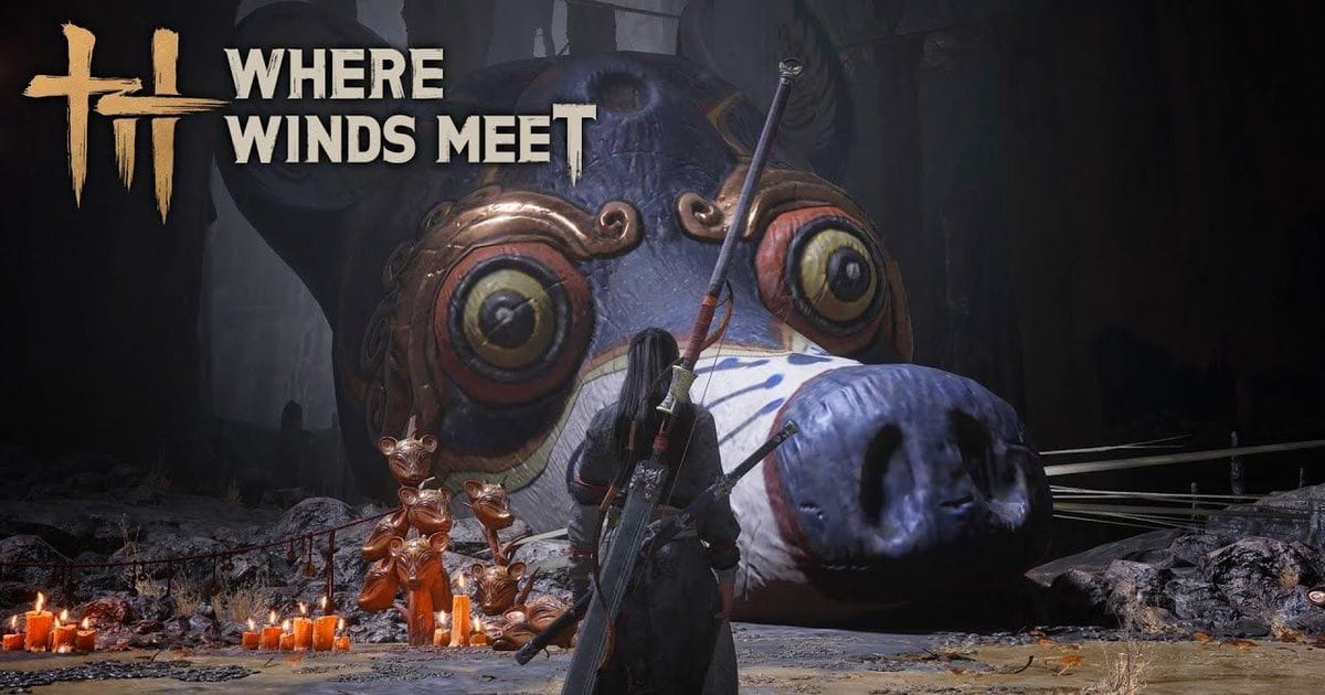 《燕云十六声》截图：竹切风吟使用炼狱双刀和凡尘绳镖召唤力鼠